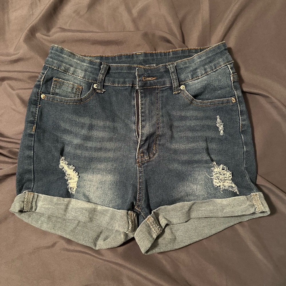 NWOT Denim Distressed Cuffed Women's Shorts